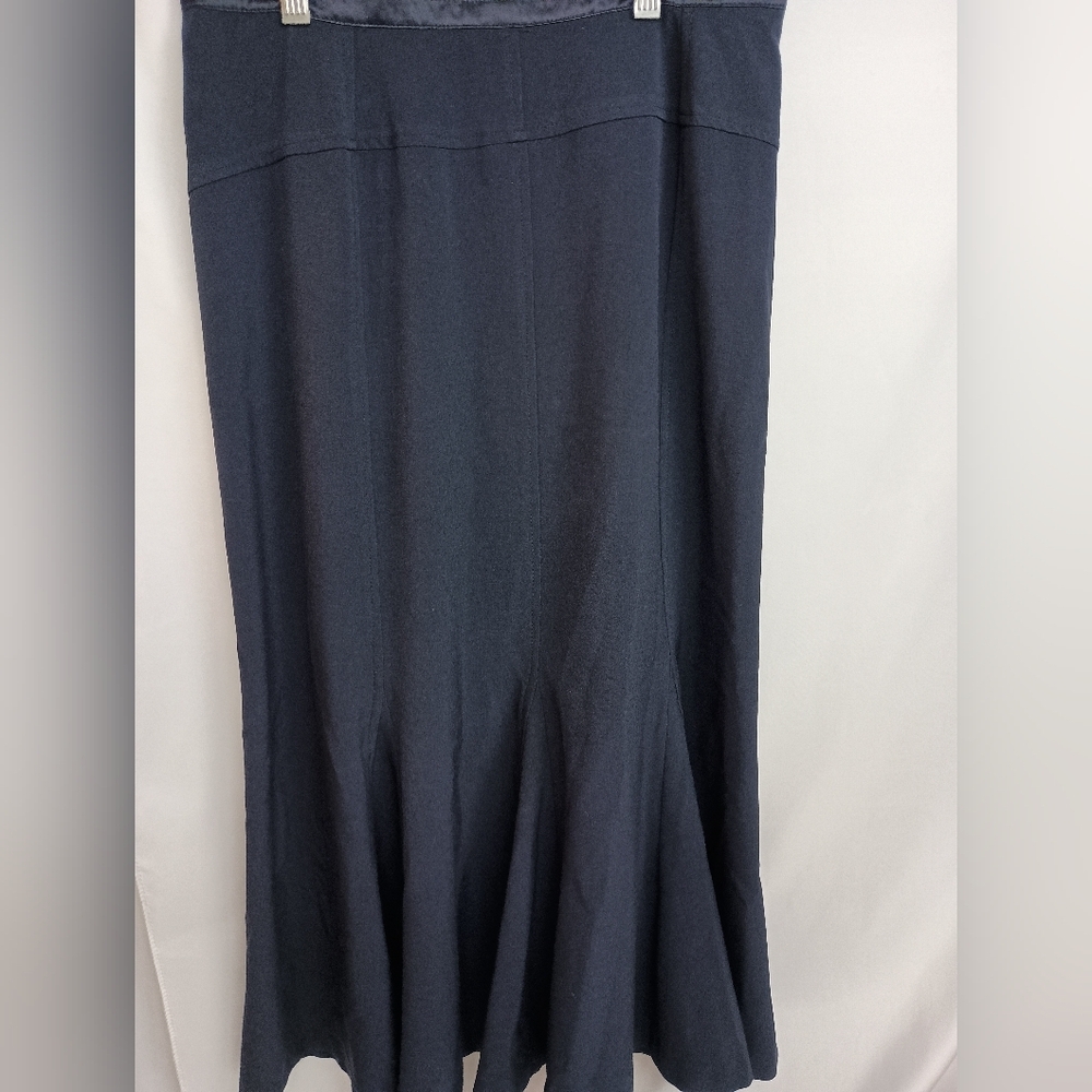 Zac‎ & Rachel Blue Maxi Office Siren Church Trumpet Skirt (#172)